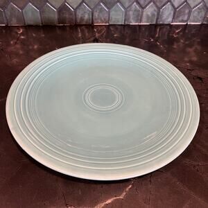 Vintage Fiesta 14" Turquoise Blue CeramicChop Plate Platter